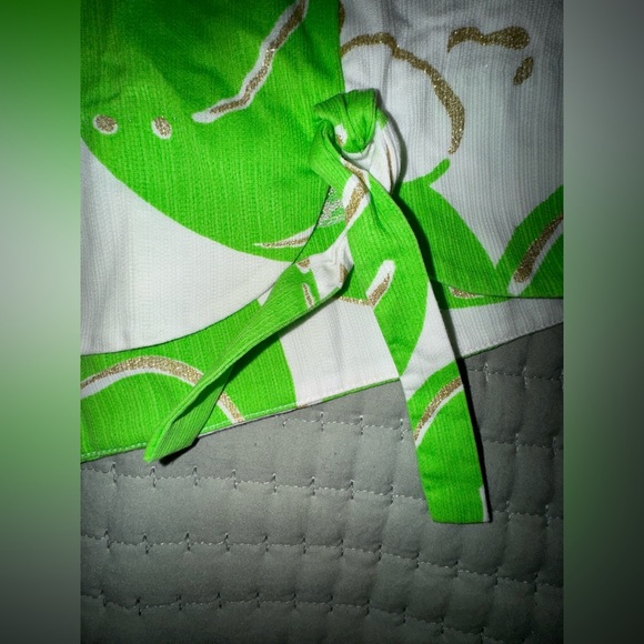 Lilly Pulitzer Womens Green Delia Resort Green Stinger Shift Dress 12 EUC - Picture 5 of 10